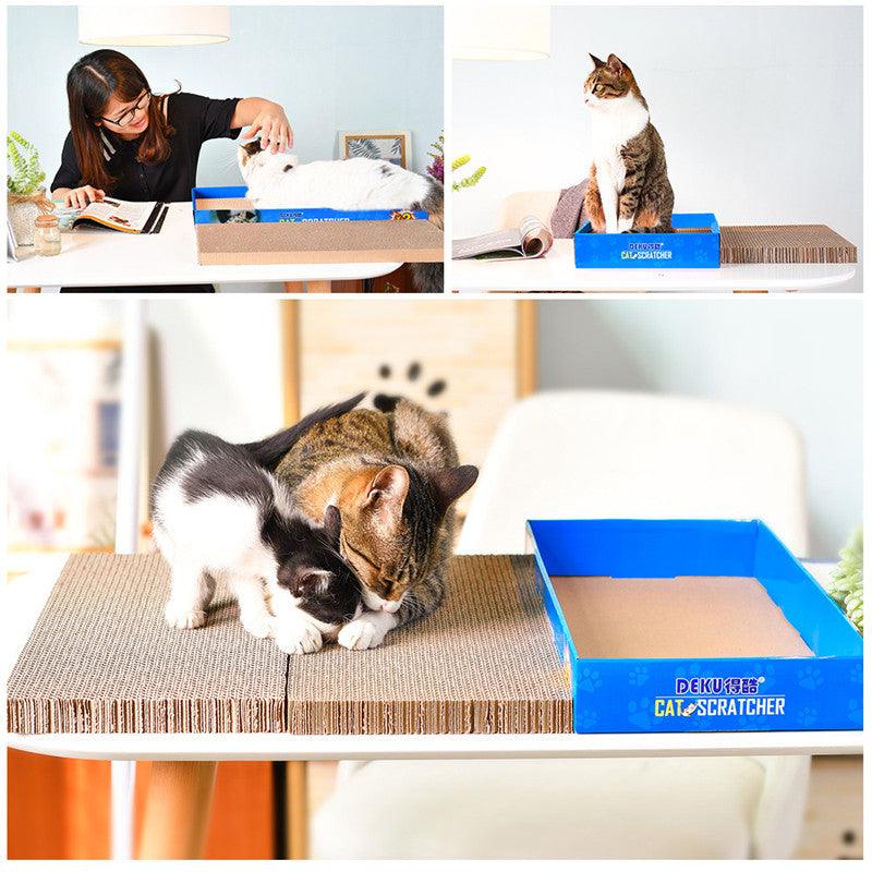 Feline Funhouse: Corrugated Cat Scratcher Box-1