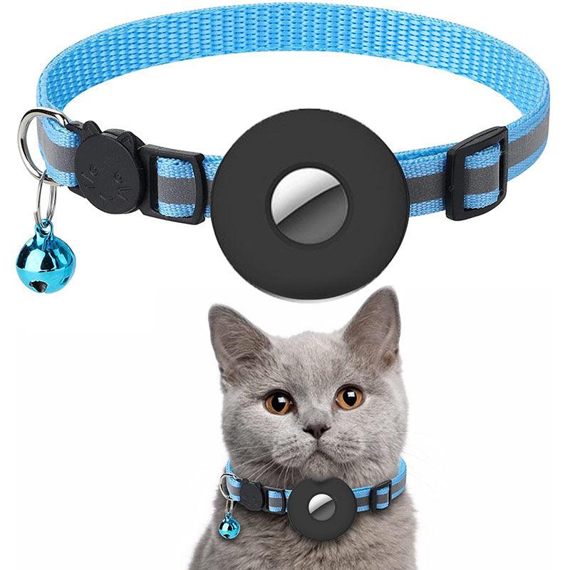 Reflective Adjustable Anti-Lost Pet Collar With Airtag Compatibility-4
