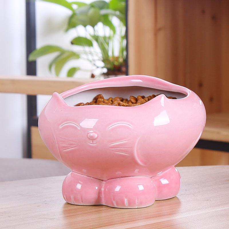 Pet Oasis: Resin Cat Feeder And Water Dispenser-7
