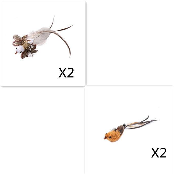 Feather Frenzy Cat Teaser: Extendable Steel Wire Rod With Suction Cup-21