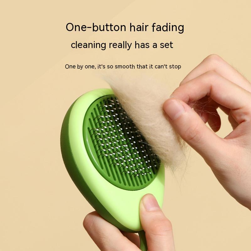 Avocado Shaped Cat and Dog Grooming Tool-2