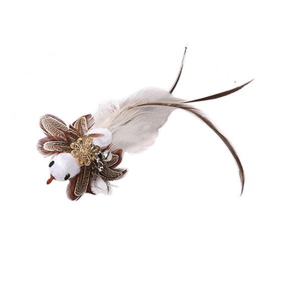 Feather Frenzy Cat Teaser: Extendable Steel Wire Rod With Suction Cup-14