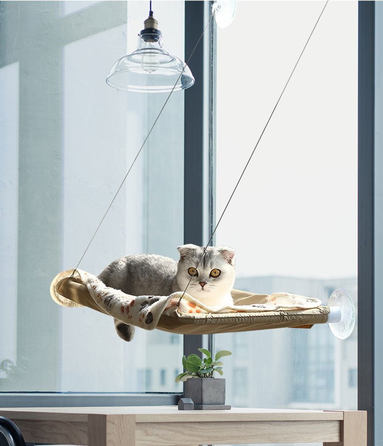 Cat Sunny Seat Window Mount Pet Cat Hammock Comfortable Cat Pet Bed Cute Pet Hanging Beds Bearing 20kg-4