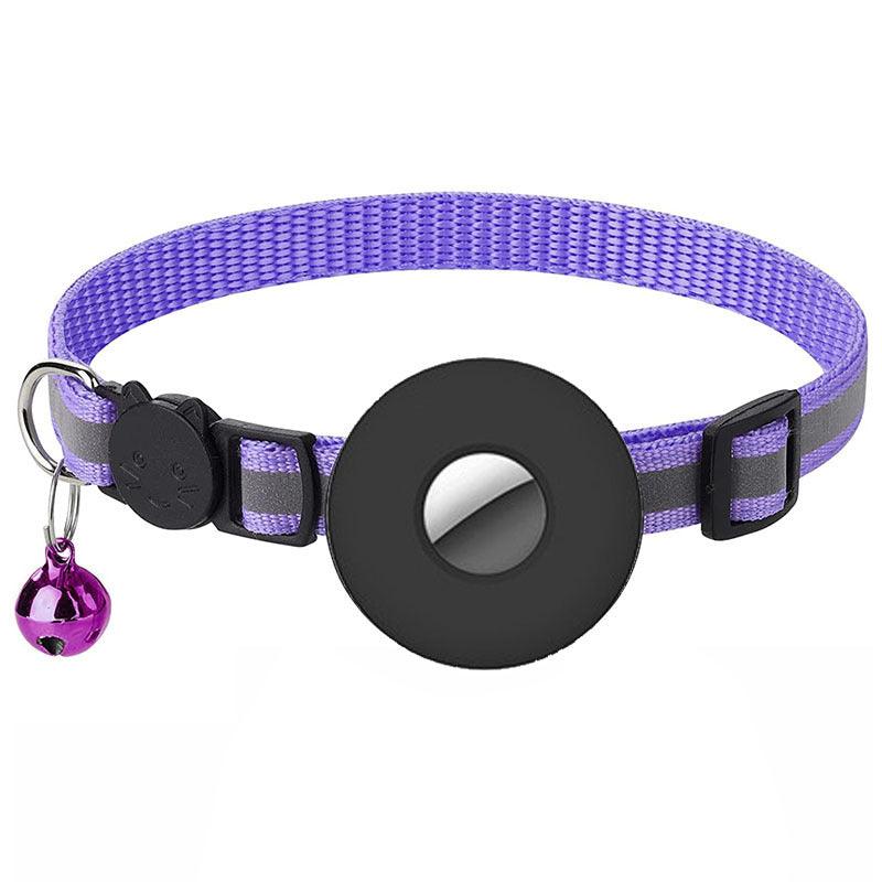 Reflective Adjustable Anti-Lost Pet Collar With Airtag Compatibility-2