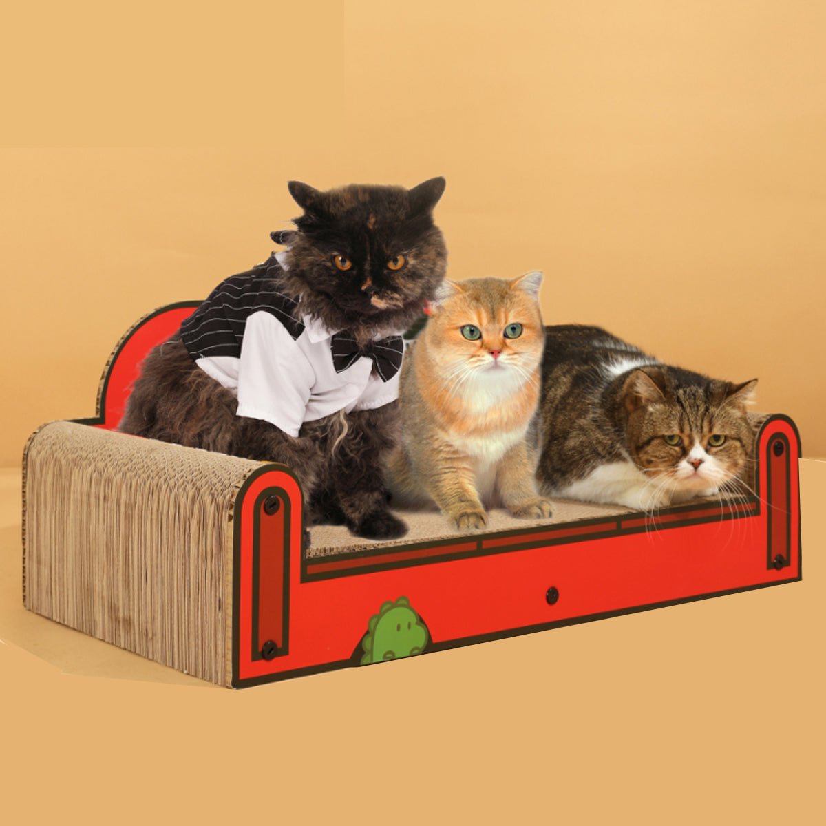 One Family Red Large Sofa Cat Scratching Board-1